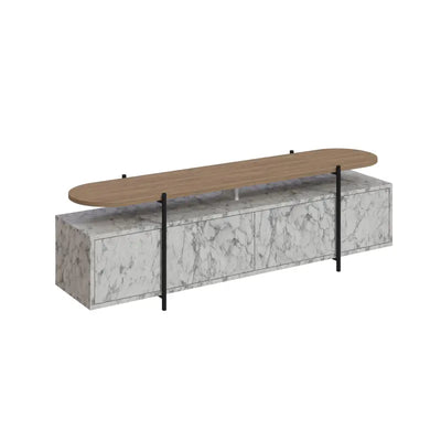Hanley Modern TV Stand Multimedia Centre Unit With Storage Cabinet 160cm