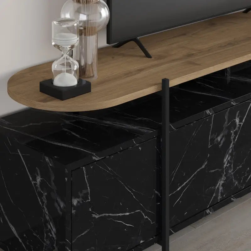 Hanley Modern TV Stand Multimedia Centre Unit With Storage Cabinet 160cm