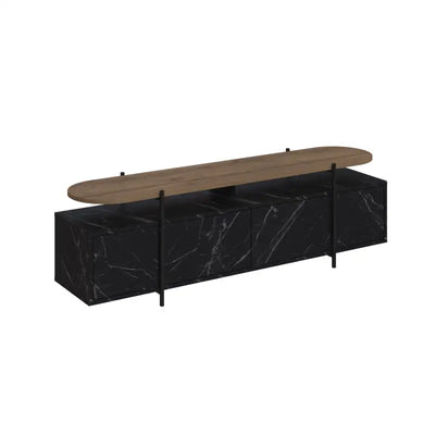Hanley Modern TV Stand Multimedia Centre Unit With Storage Cabinet 160cm