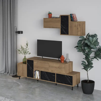 Hermes Modern TV Stand Multimedia Centre Unit With Storage Cabinet 171.2 cm
