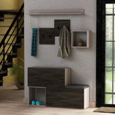 Holdon Shoe Cabinet Hanger With Shelves - Light Mocha, Dark Brown