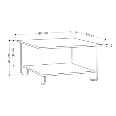 Marbo Modern Coffee Table Multipurpose H 45cm