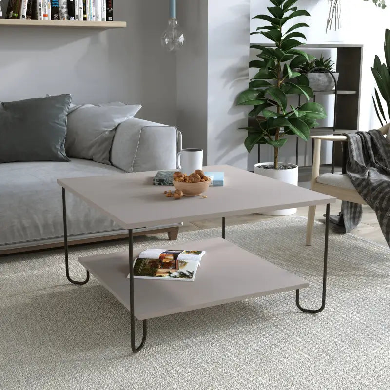 Marbo Modern Coffee Table Multipurpose H 45cm - Light Mocha
