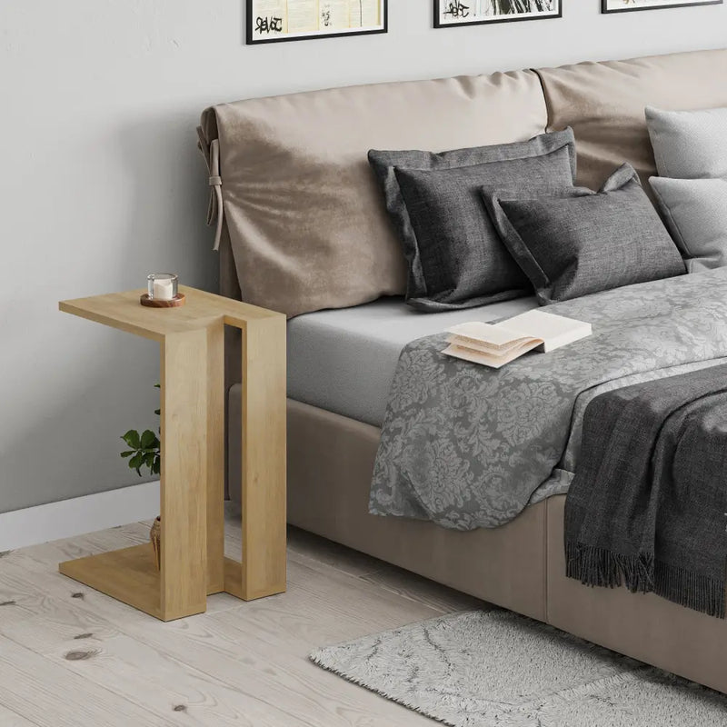 Muju Modern C Shape Table Multipurpose H 57cm - Side