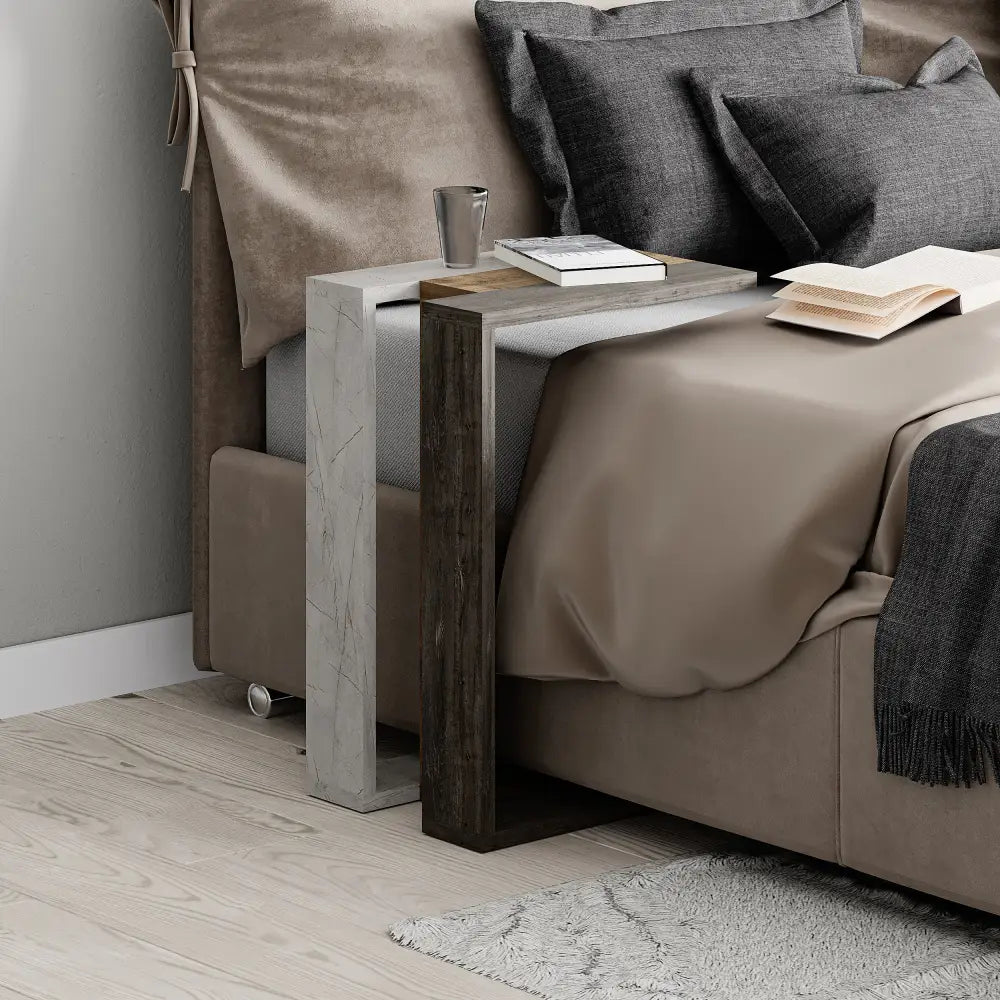 Muju Modern C Shape Table Multipurpose H 57cm - Side