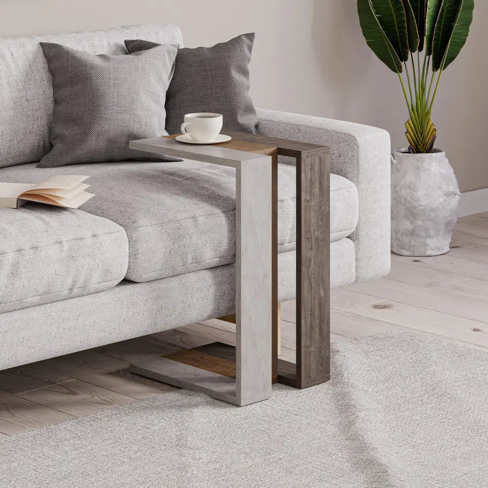 Muju Modern C Shape Table Multipurpose H 57cm - Side
