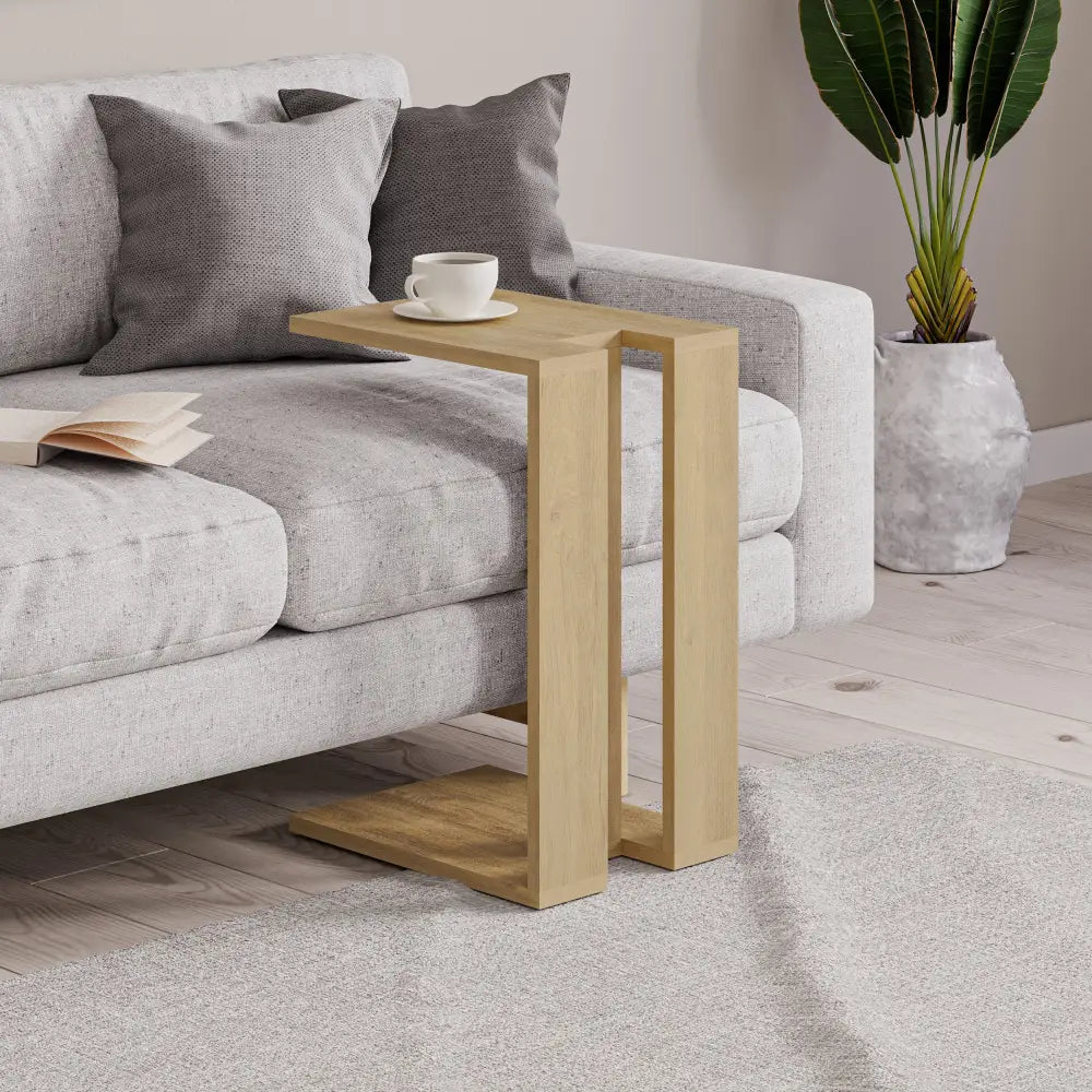 Muju Modern C Shape Table Multipurpose H 57cm - Side