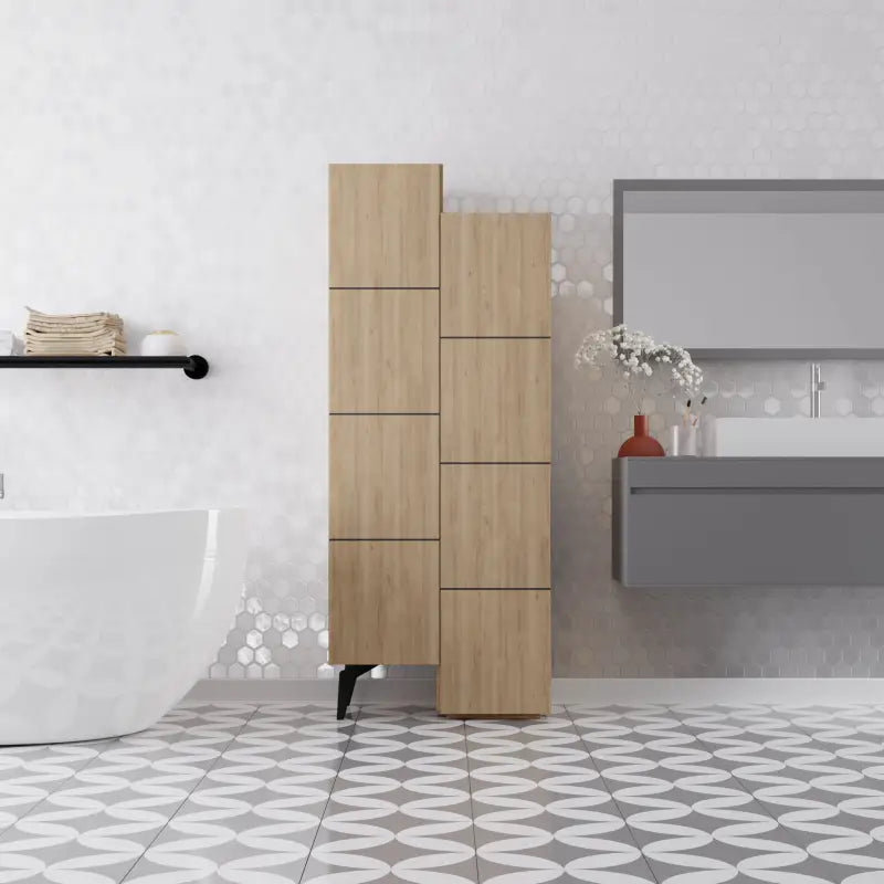 Stair Modern Storage Cabinet Multipurpose Bathroom Living Room H 156cm