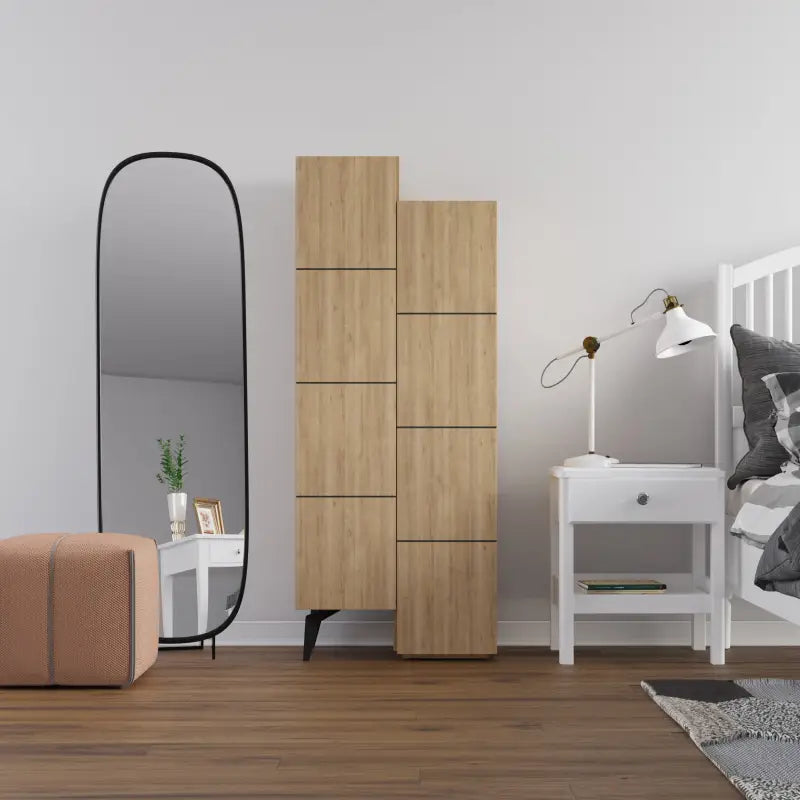 Stair Modern Storage Cabinet Multipurpose Bathroom Living Room H 156cm