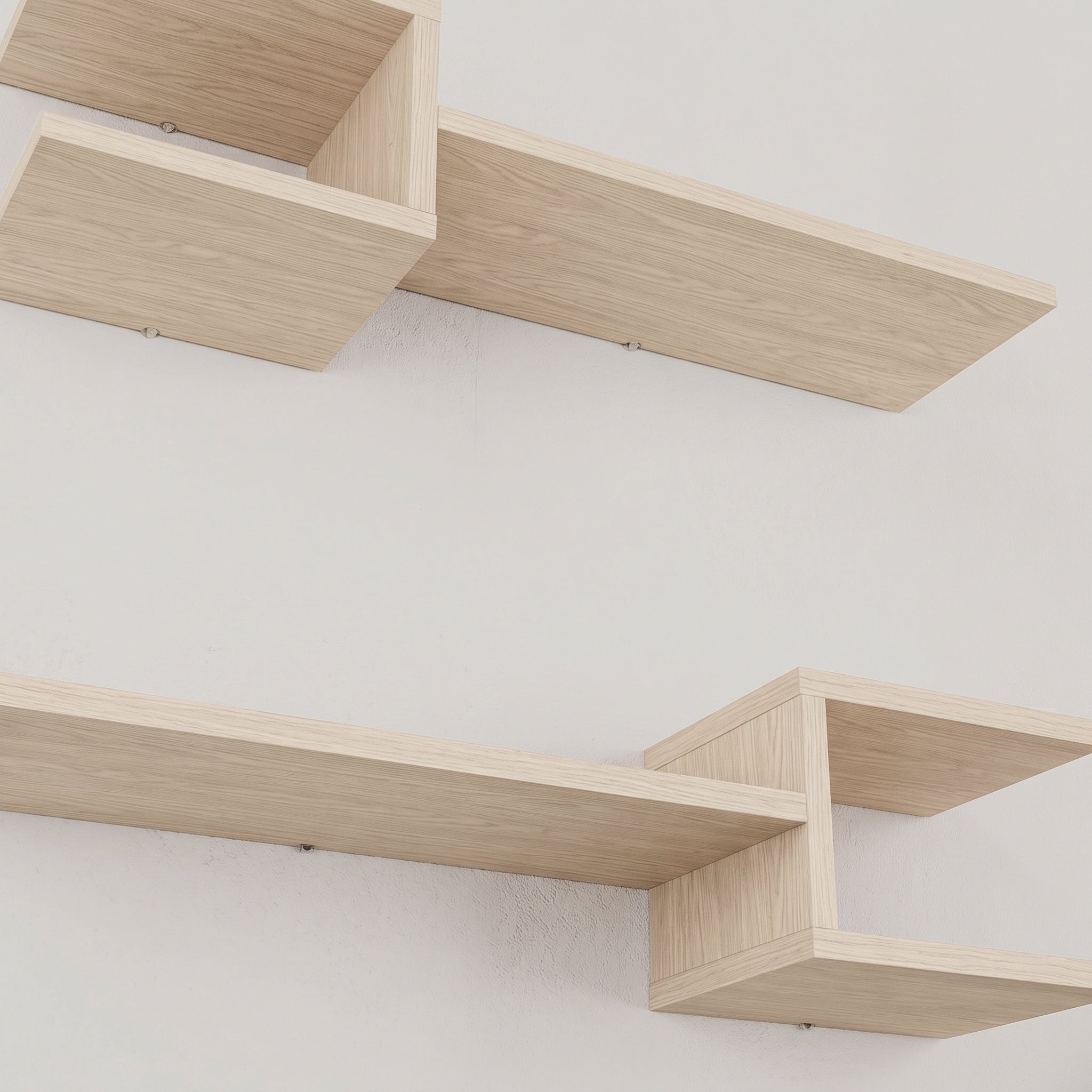 Fork Modern Floating Shelf Set 18.2cm Short – Sonoma Oak
