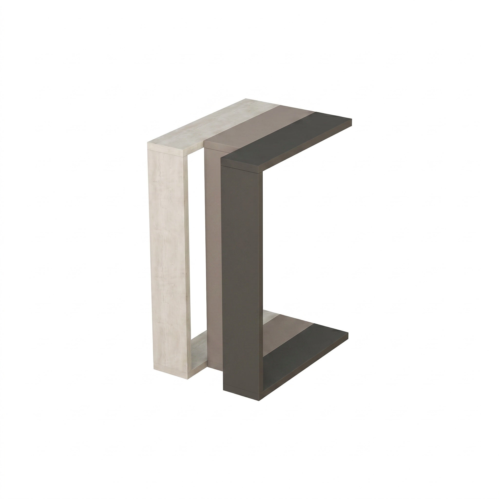 Muju Modern C Shape Table Multipurpose H 57cm – Light Mocha,Ancient White,Anthracite