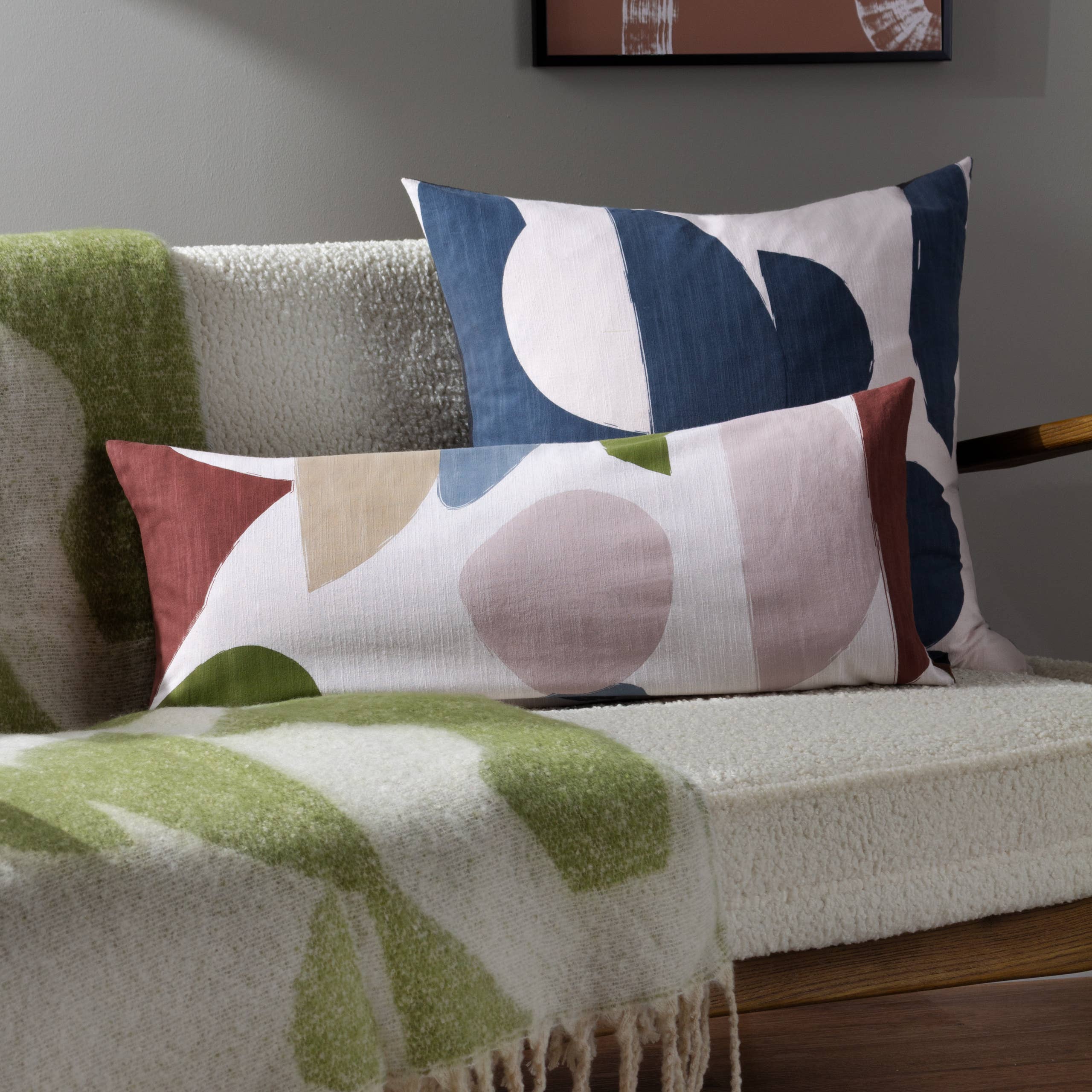 Meta Faux Mohair Throw 130x180cm in Olive