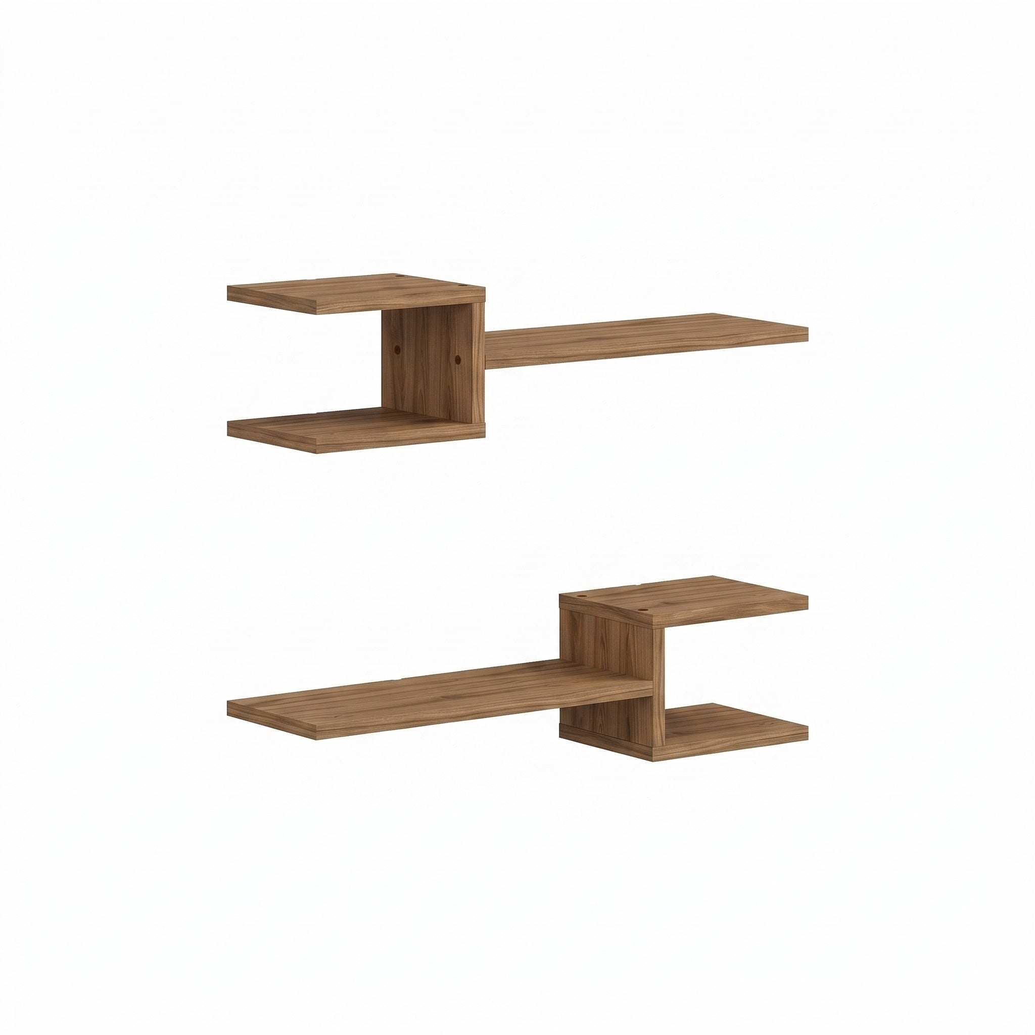 Fork Modern Floating Shelf Set 18.2cm Short – Deep Oud