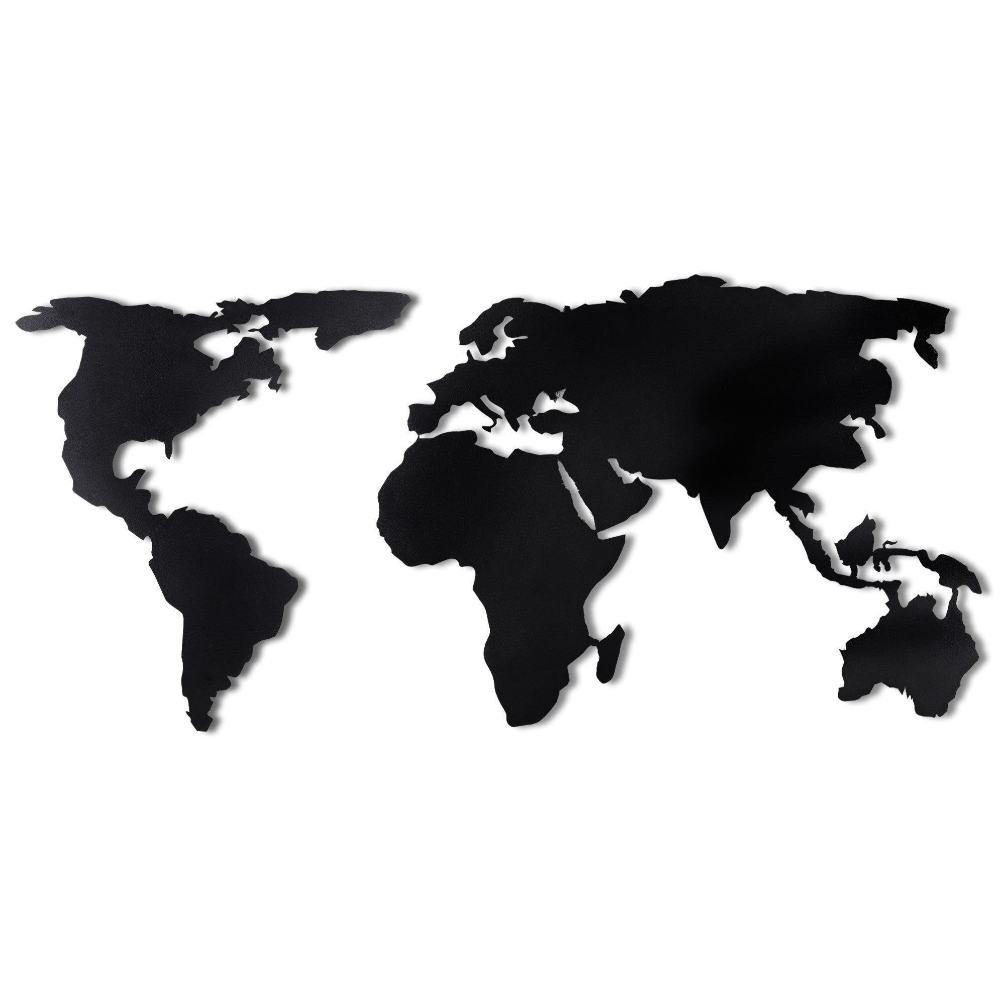 WORLD MAP SILHOUETTE XL - BLACK