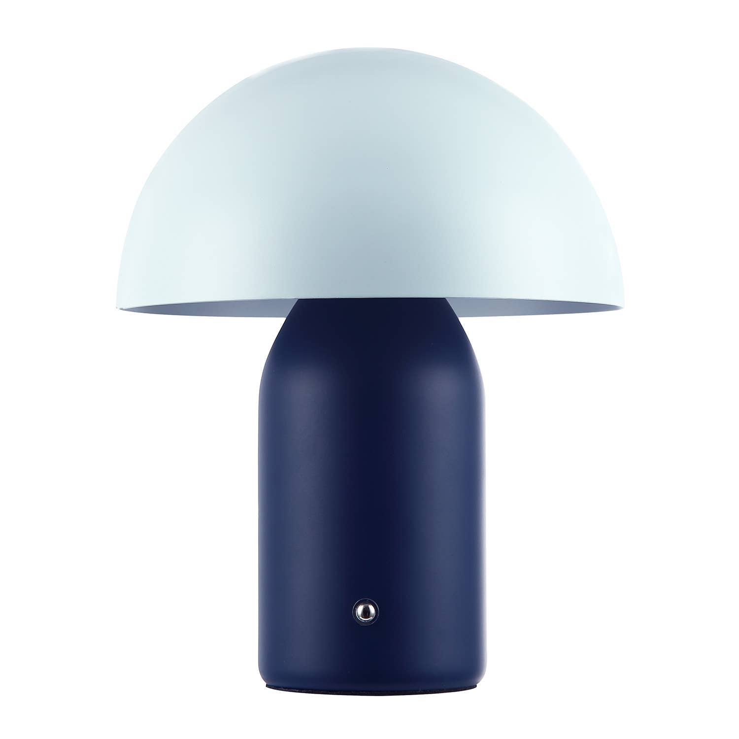Midnight Blue Mushroom Table Lamp 25cm | Rechargeable, Touch Dimmer