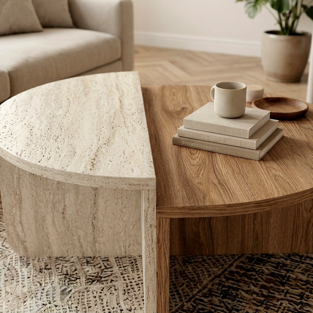 Aloeva Modern Round Coffee Table