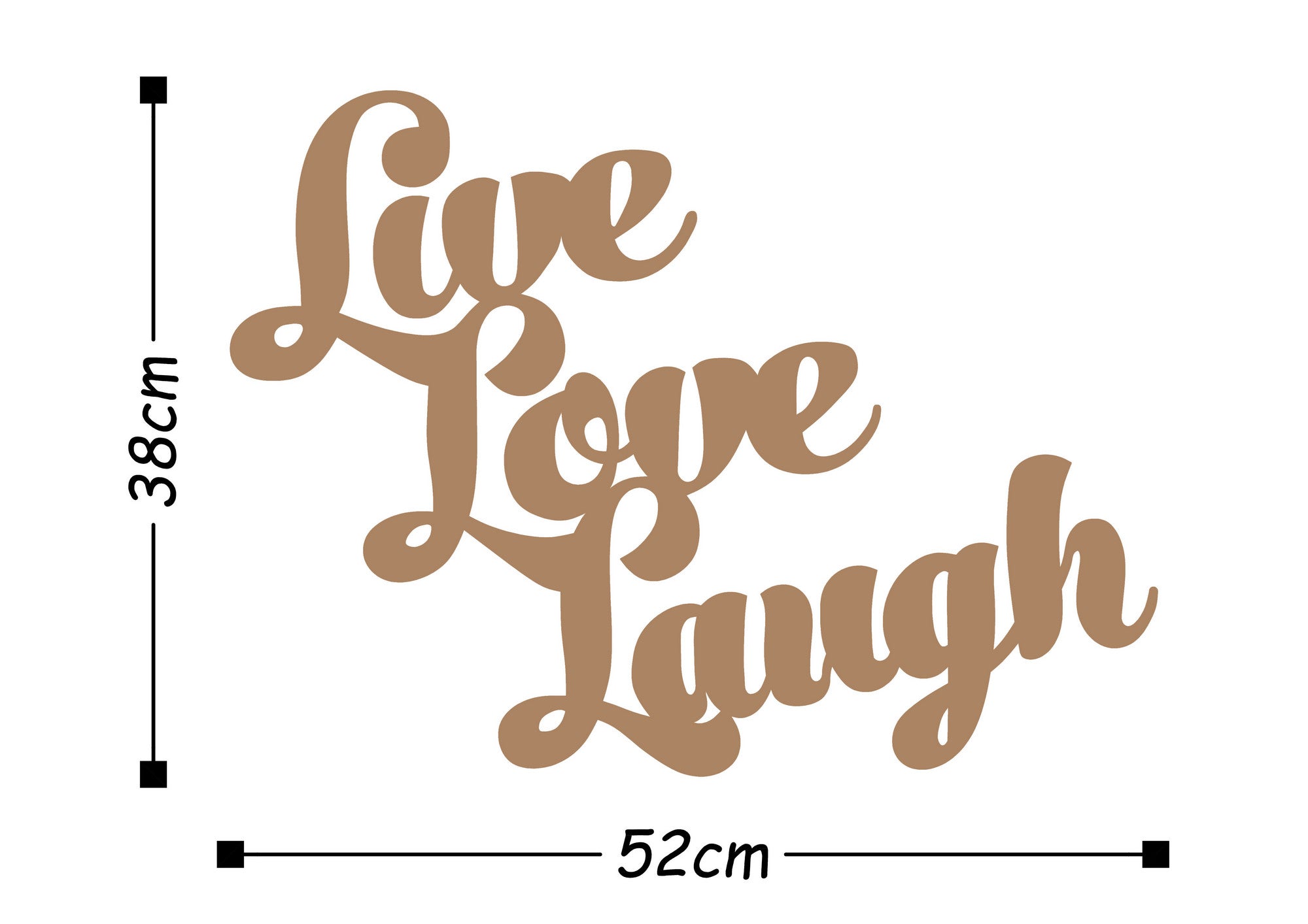 LIVE LOVE LAUGH - COPPER