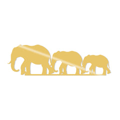 ELEPHANTS METAL DECOR - GOLD