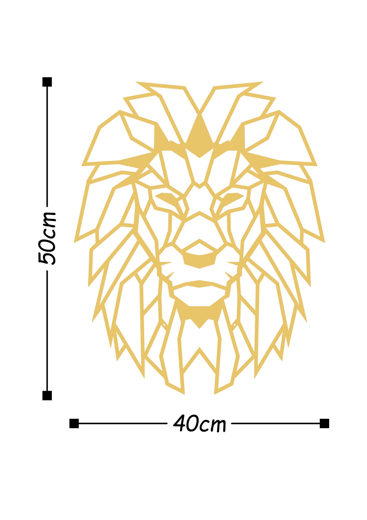 LION METAL DECOR - GOLD