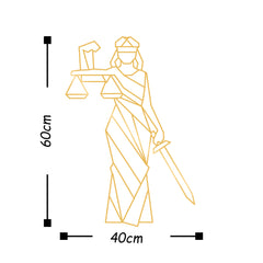 LADY JUSTICE - GOLD