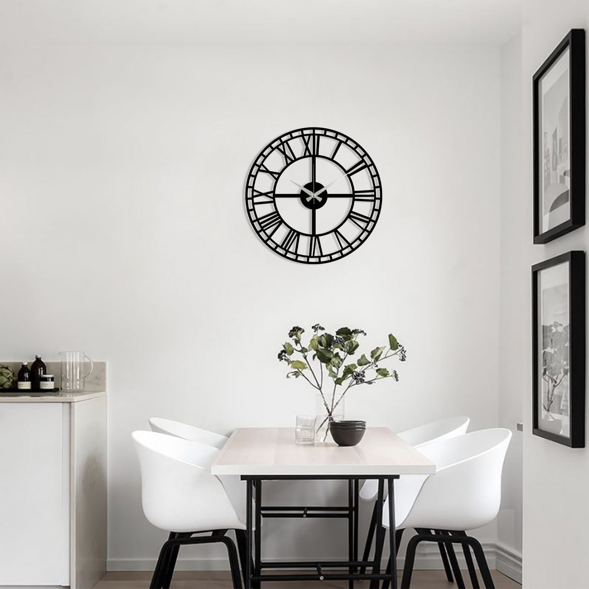 Metal Wall Clock 2 - Black