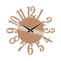 Metal Wall Clock 14 - Copper