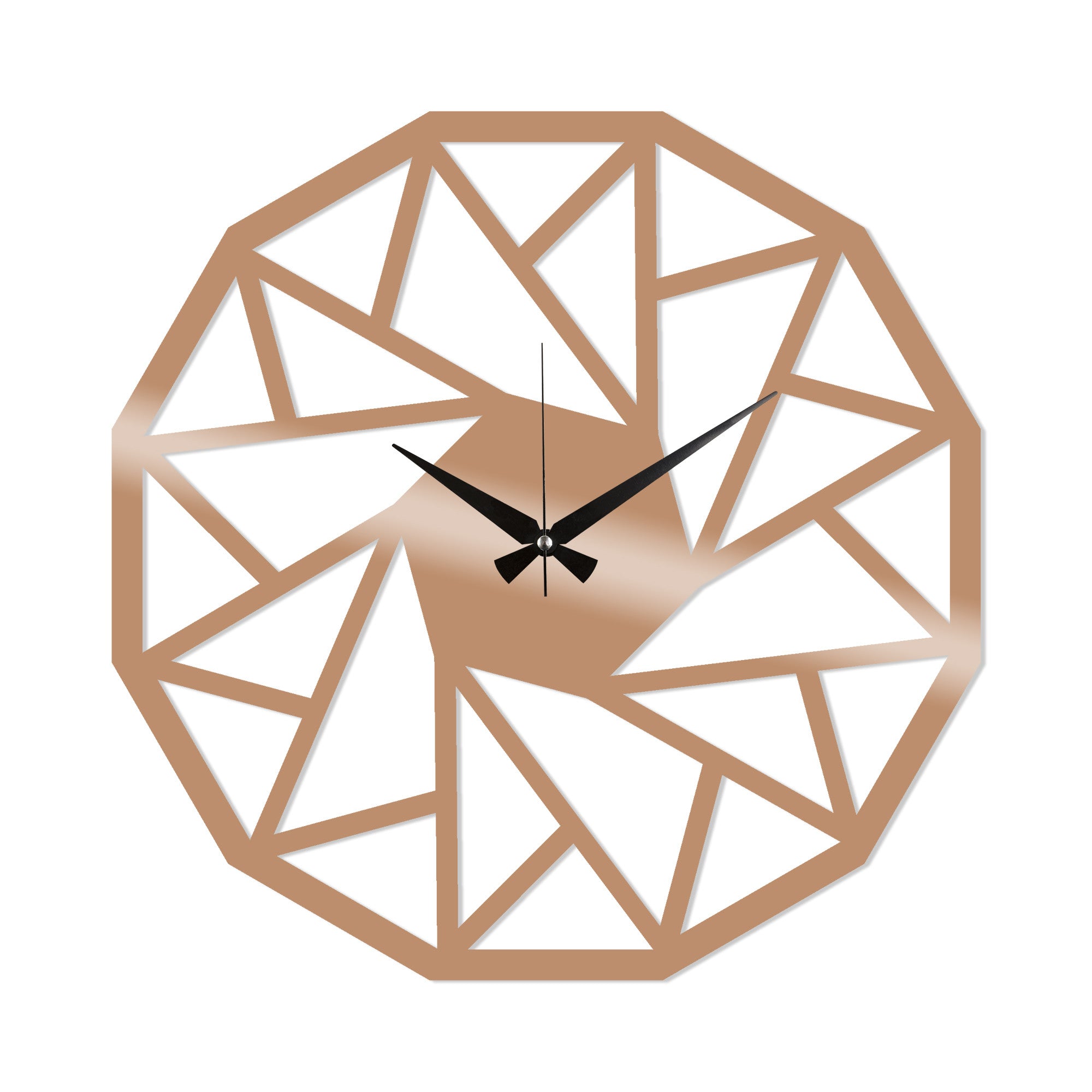 Metal Wall Clock 18 - Copper