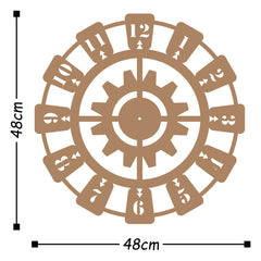 Metal Wall Clock 26 - Copper