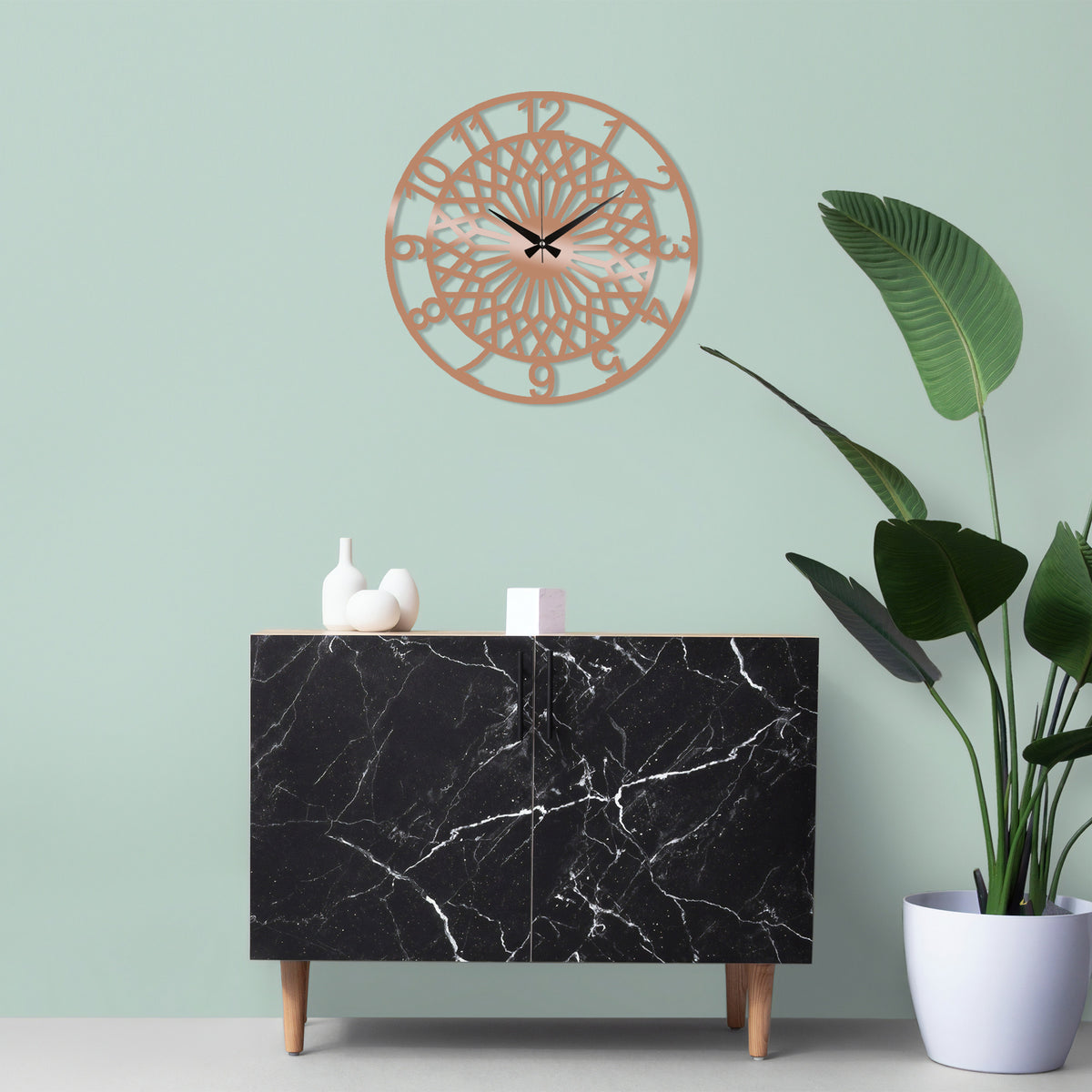 Metal Wall Clock 31 - Copper