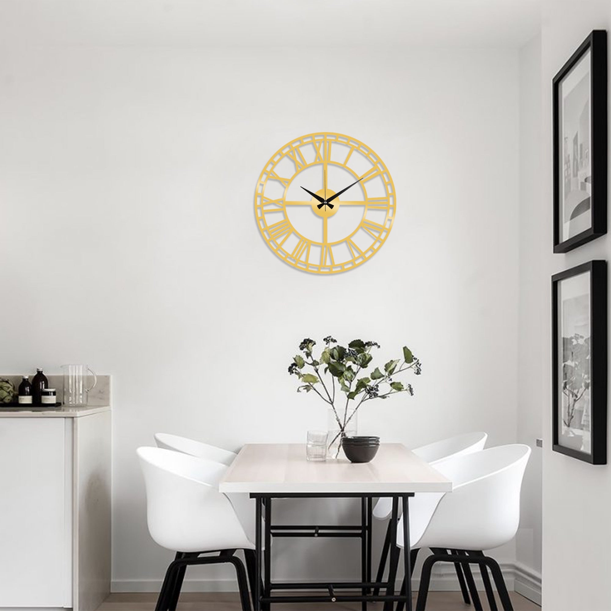  Metal Wall Clock 2 - Gold