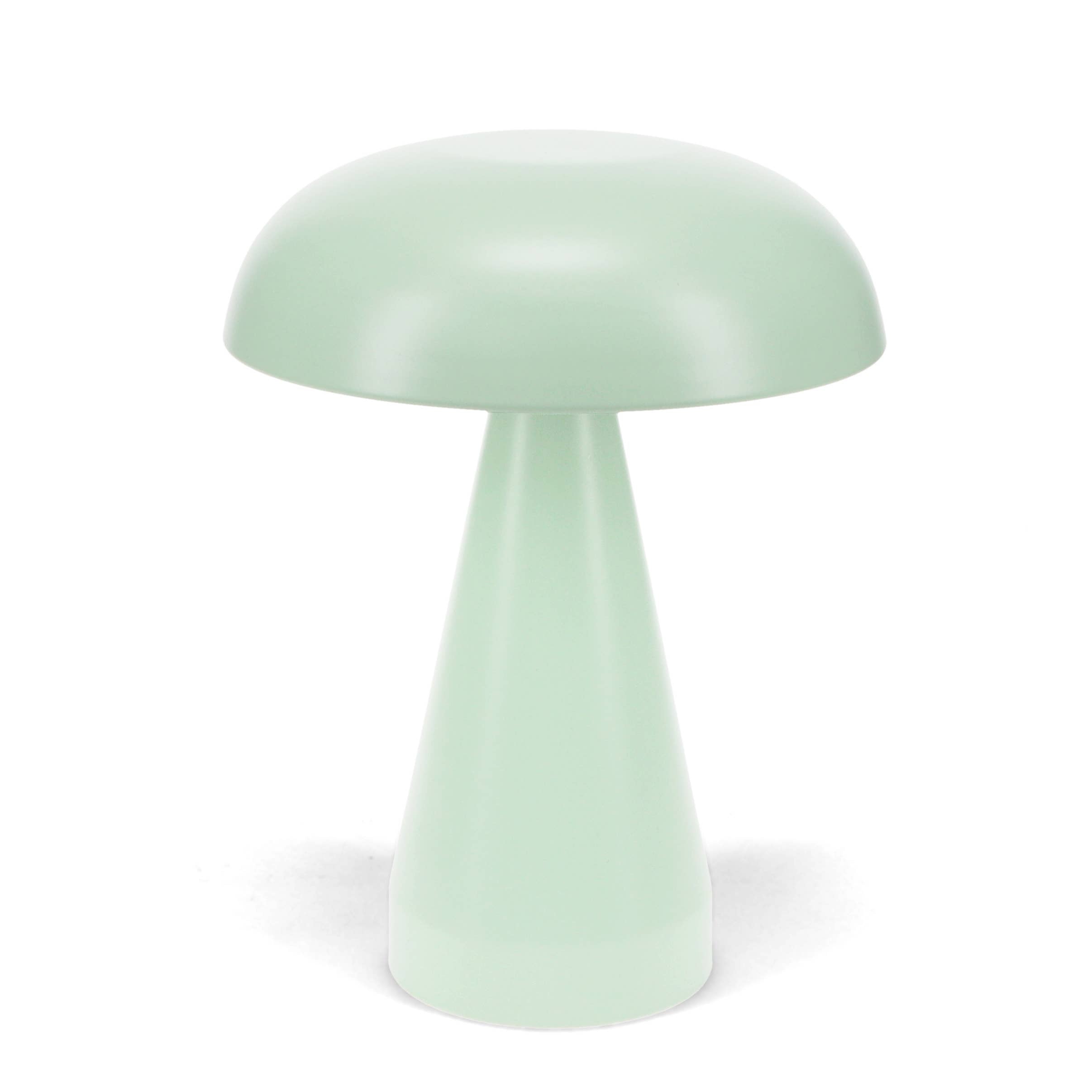 Mushroom Touch Lamp in Mint Green