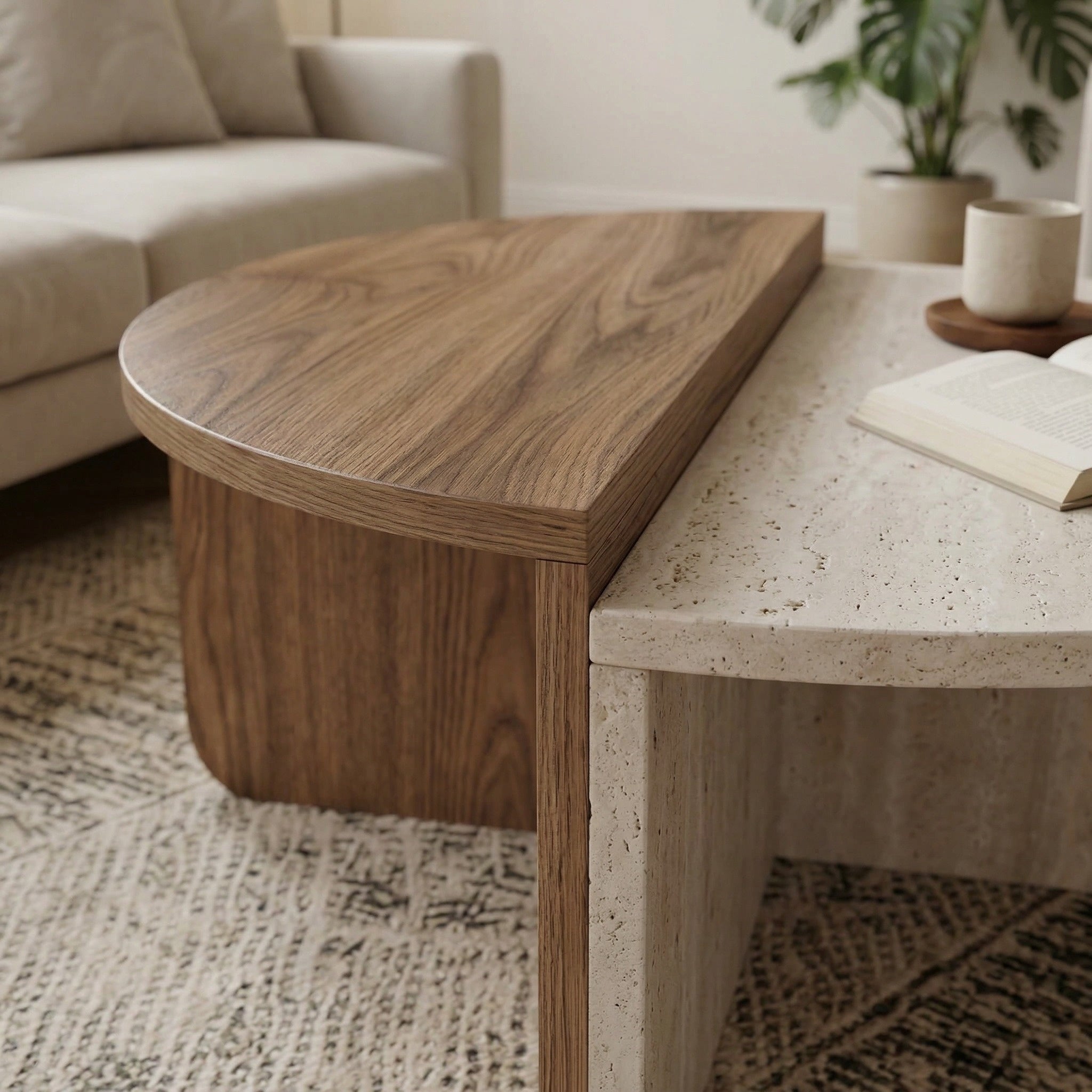 Aloeva Modern Round Coffee Table