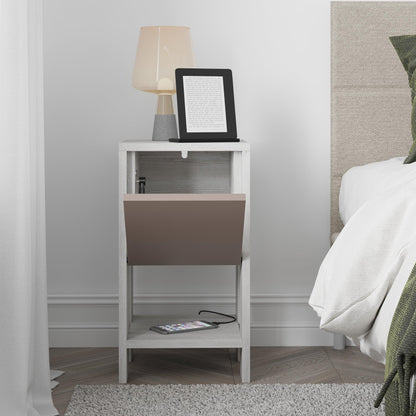 Ema Modern Bedside Table 30cm Width Bedroom Furniture
