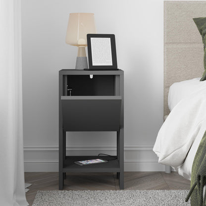 Ema Modern Bedside Table 30cm Width Bedroom Furniture