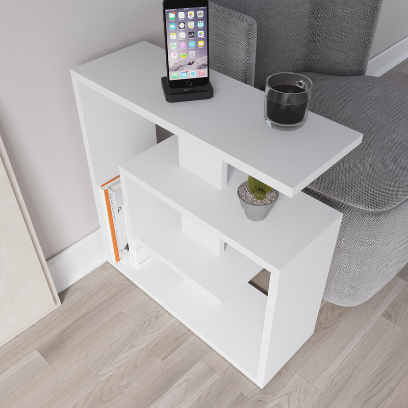 Saly Modern Side End Table Multipurpose With Creativeness H 57cm 3 Tier - Decortie
