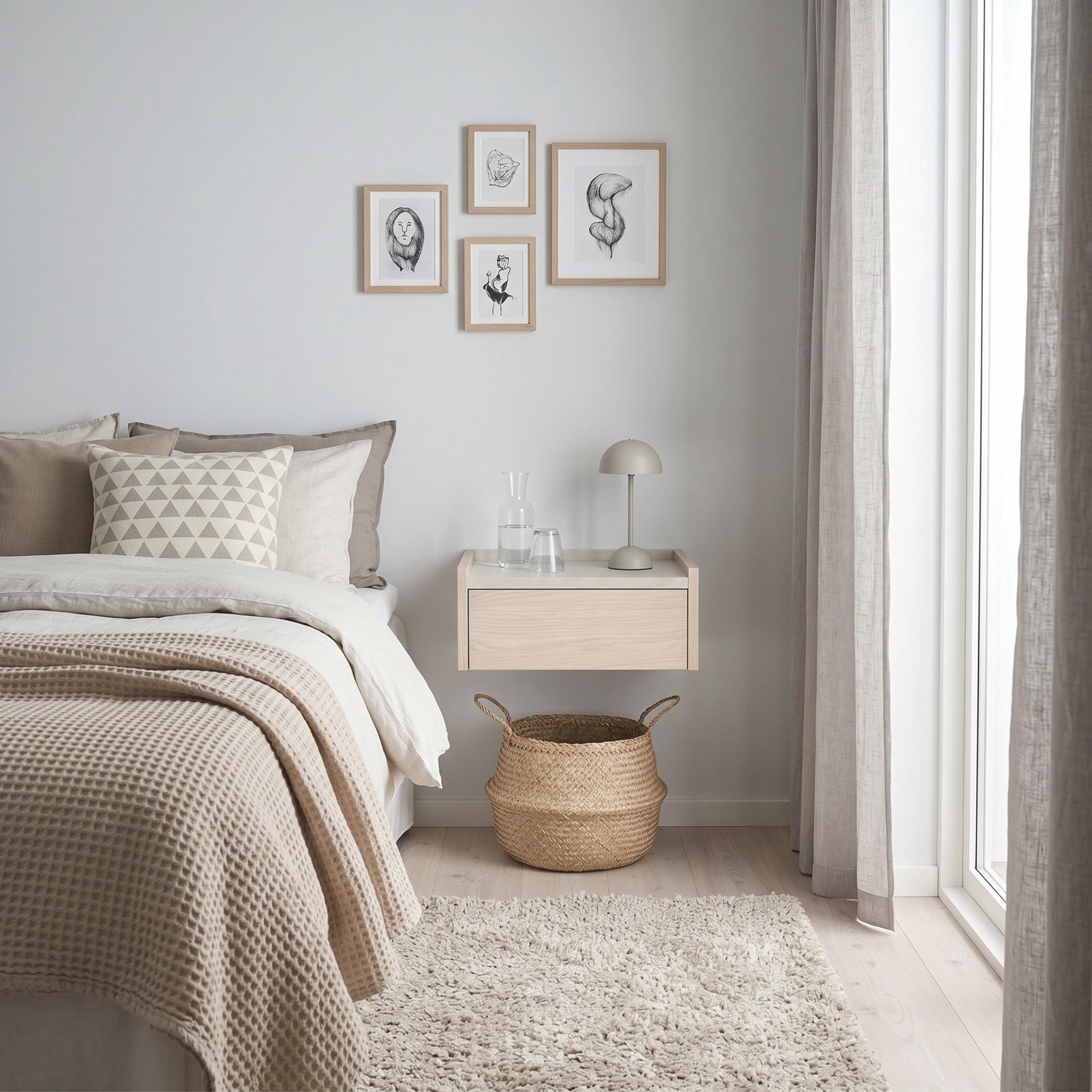 Brisa Floating Bedside Table - additional view