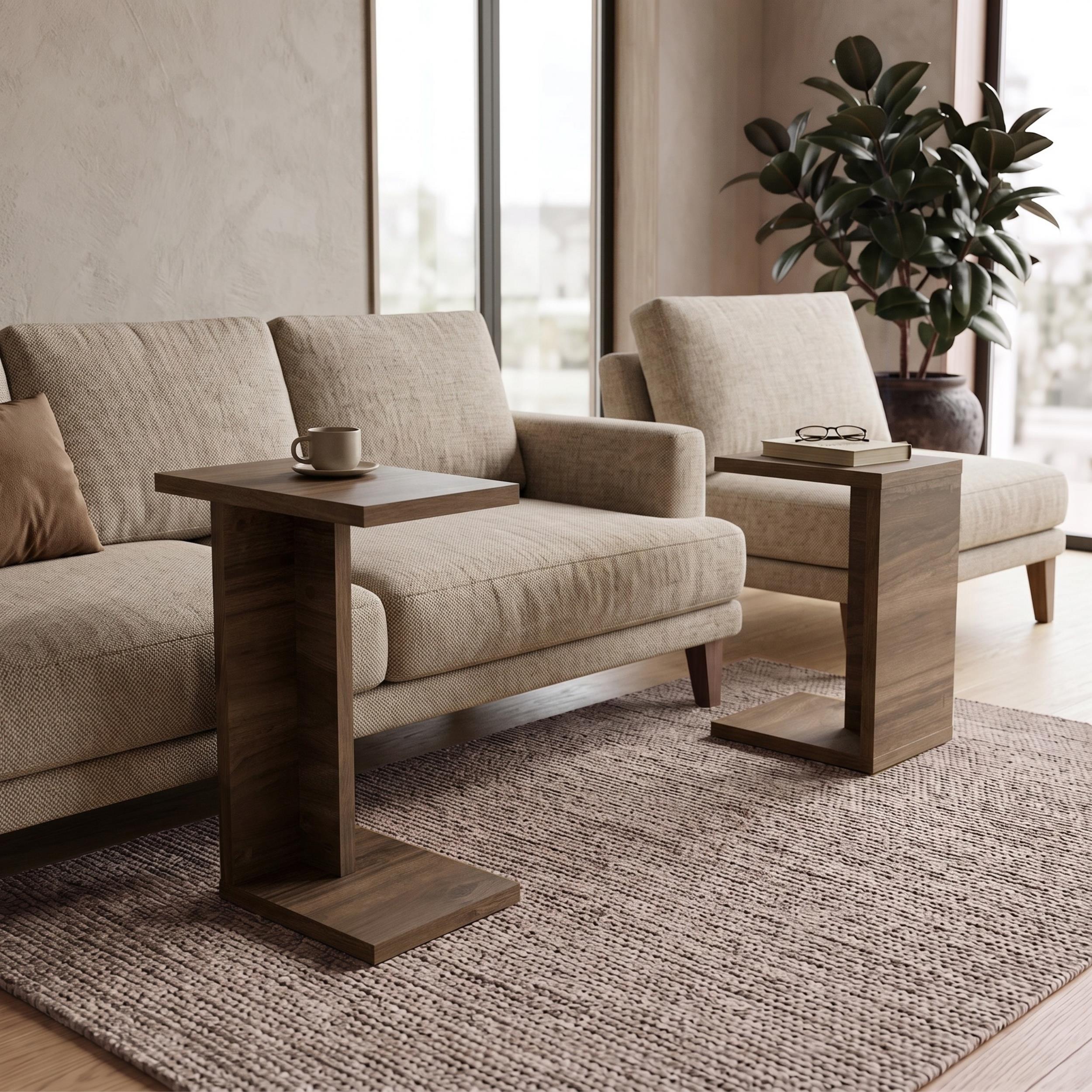 Nero C-Shaped Multipurpose Nesting Side Table - Additional Image 12