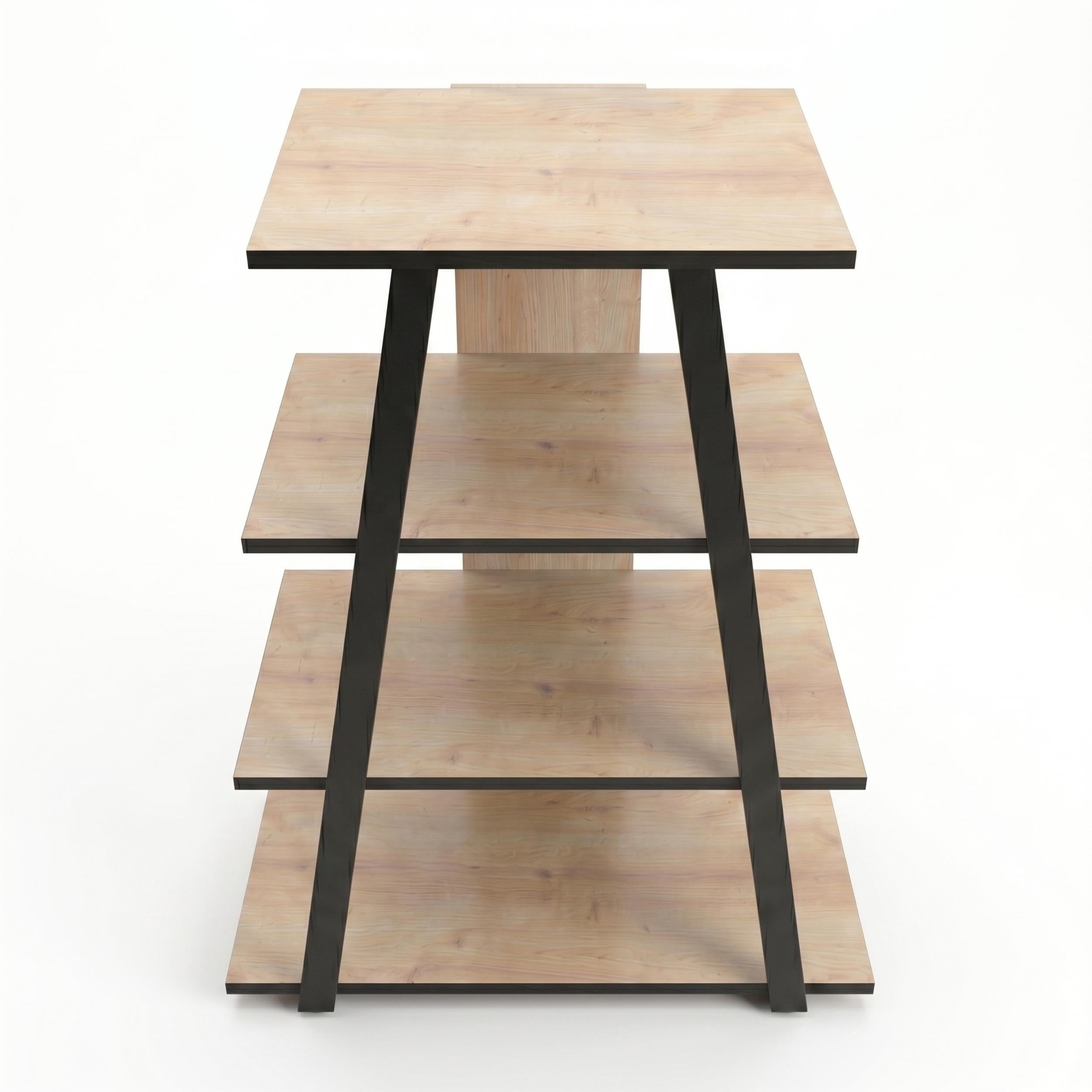 Lyno Angled Mini TV Entertainment Unit with Open Shelves - Additional Image 9