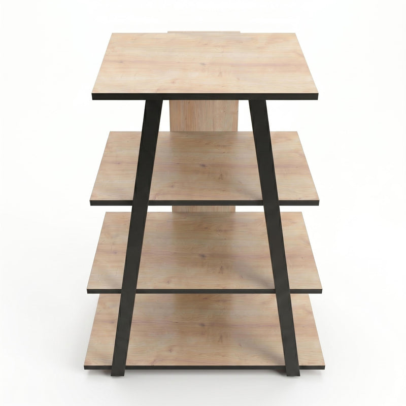 Lyno Angled Mini TV Entertainment Unit with Open Shelves - Additional Image 9