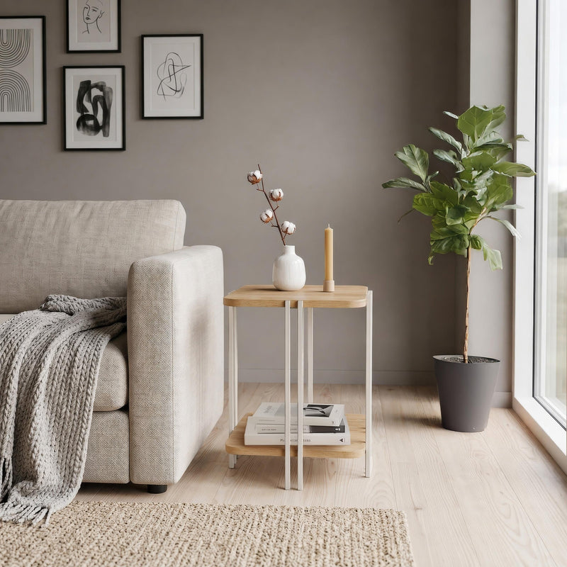Notus 2-Tier Side Table with Shelf - Additional Image 11