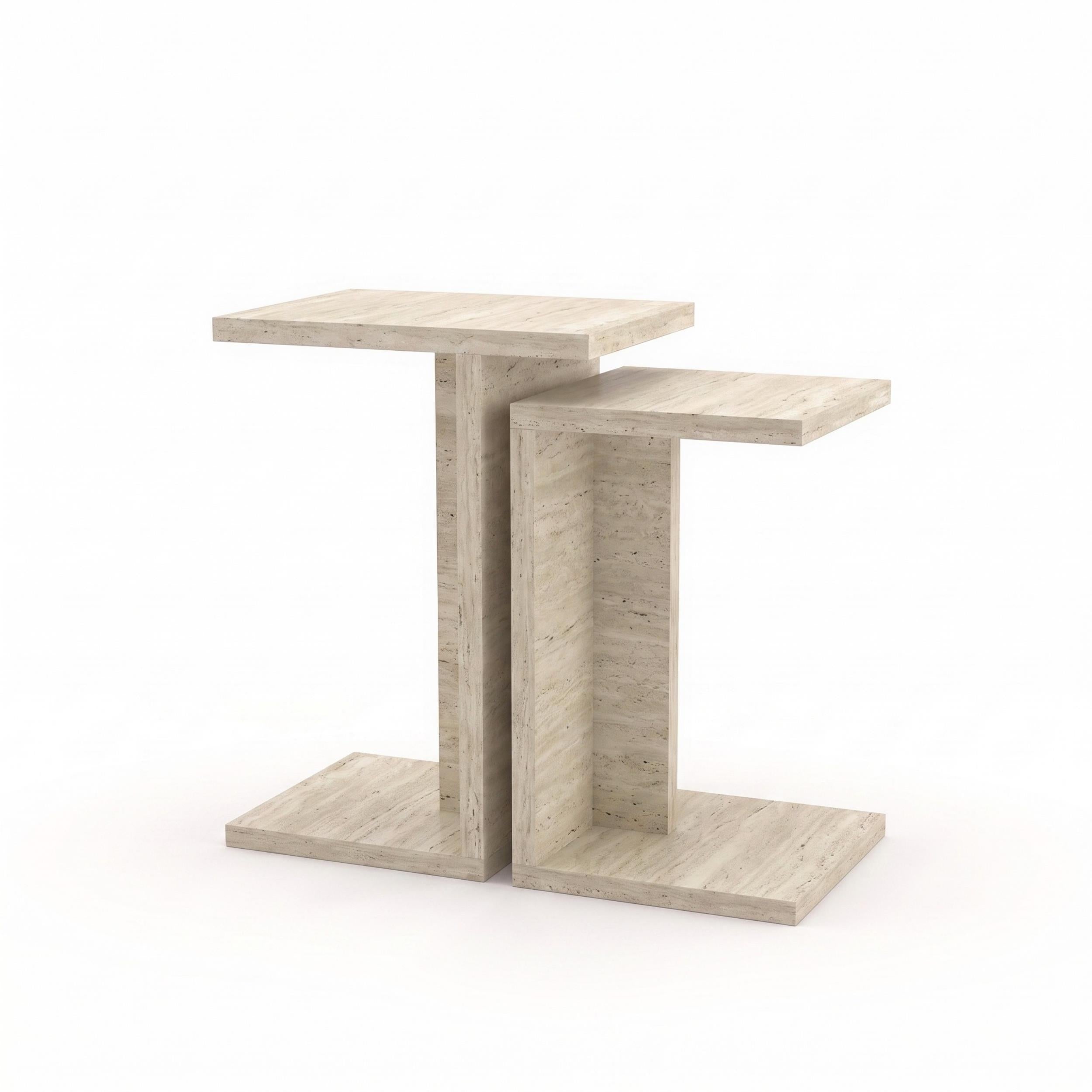 Nero C-Shaped Multipurpose Nesting Side Table - Additional Image 2