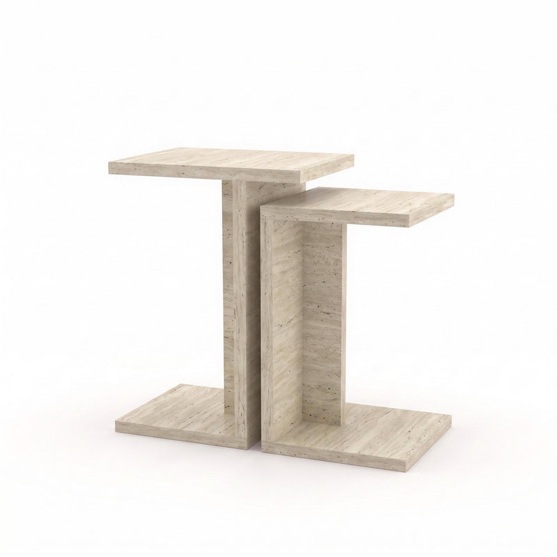 Nero C-Shaped Multipurpose Nesting Side Table - Additional Image 2