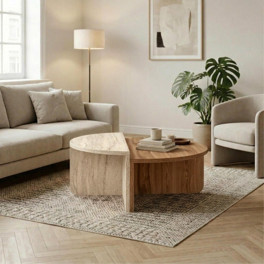 Modern Round Coffee Table | Aloeva