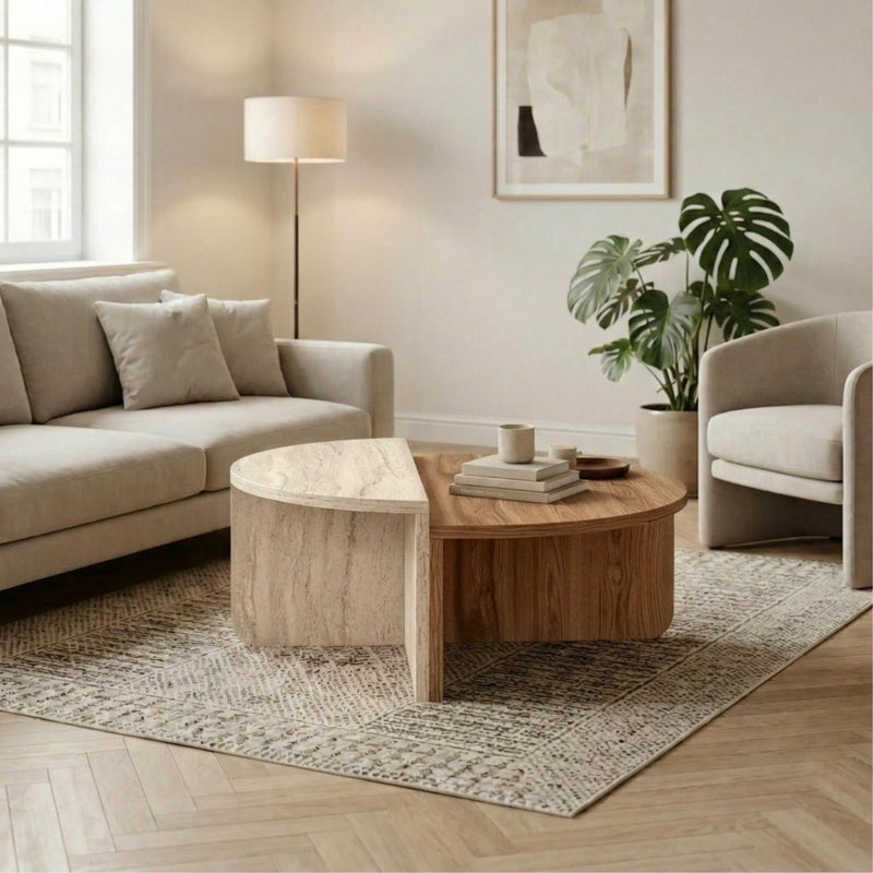 Modern Round Coffee Table | Aloeva