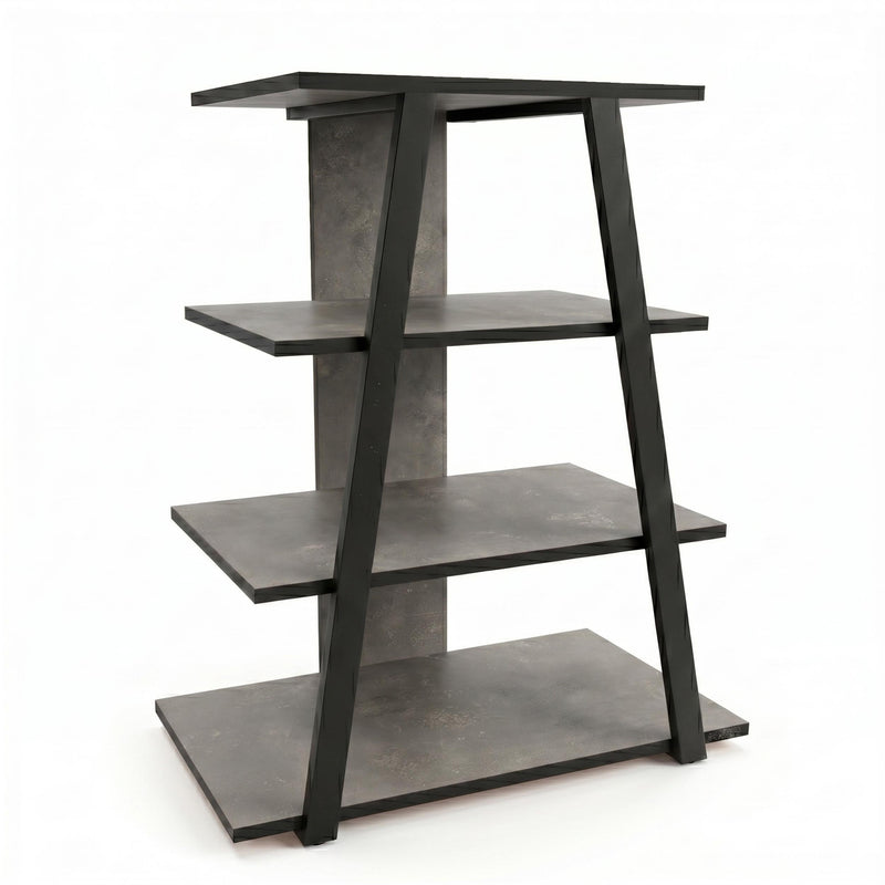 Lyno Angled Mini TV Entertainment Unit with Open Shelves - Additional Image 2