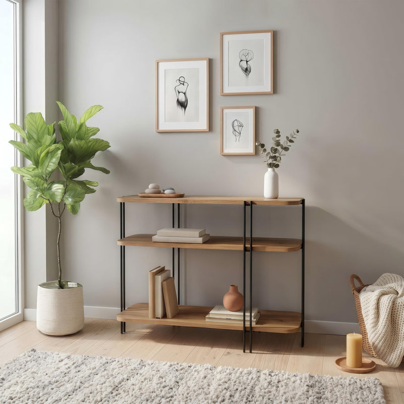Notus Console Table with Shelves