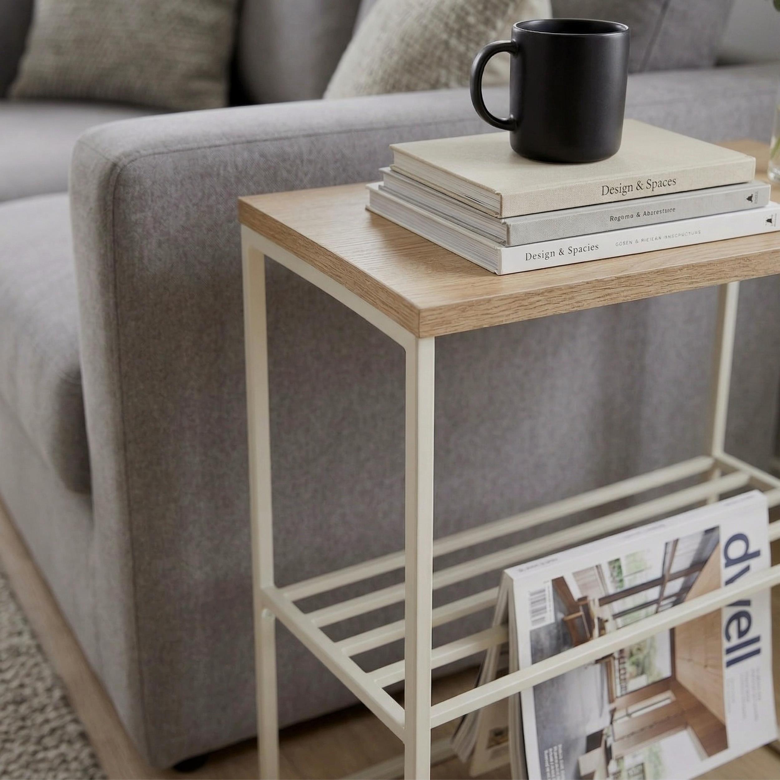 Teno Side Table with Storage Shelf - Additional Image 5