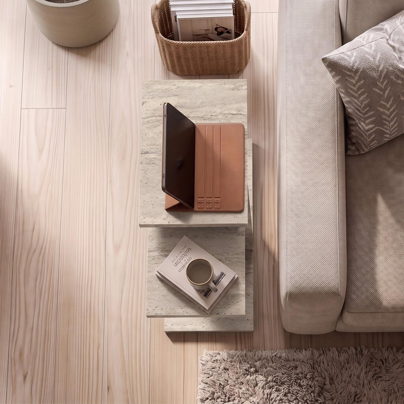 Nero C-Shaped Multipurpose Nesting Side Table - Additional Image 11