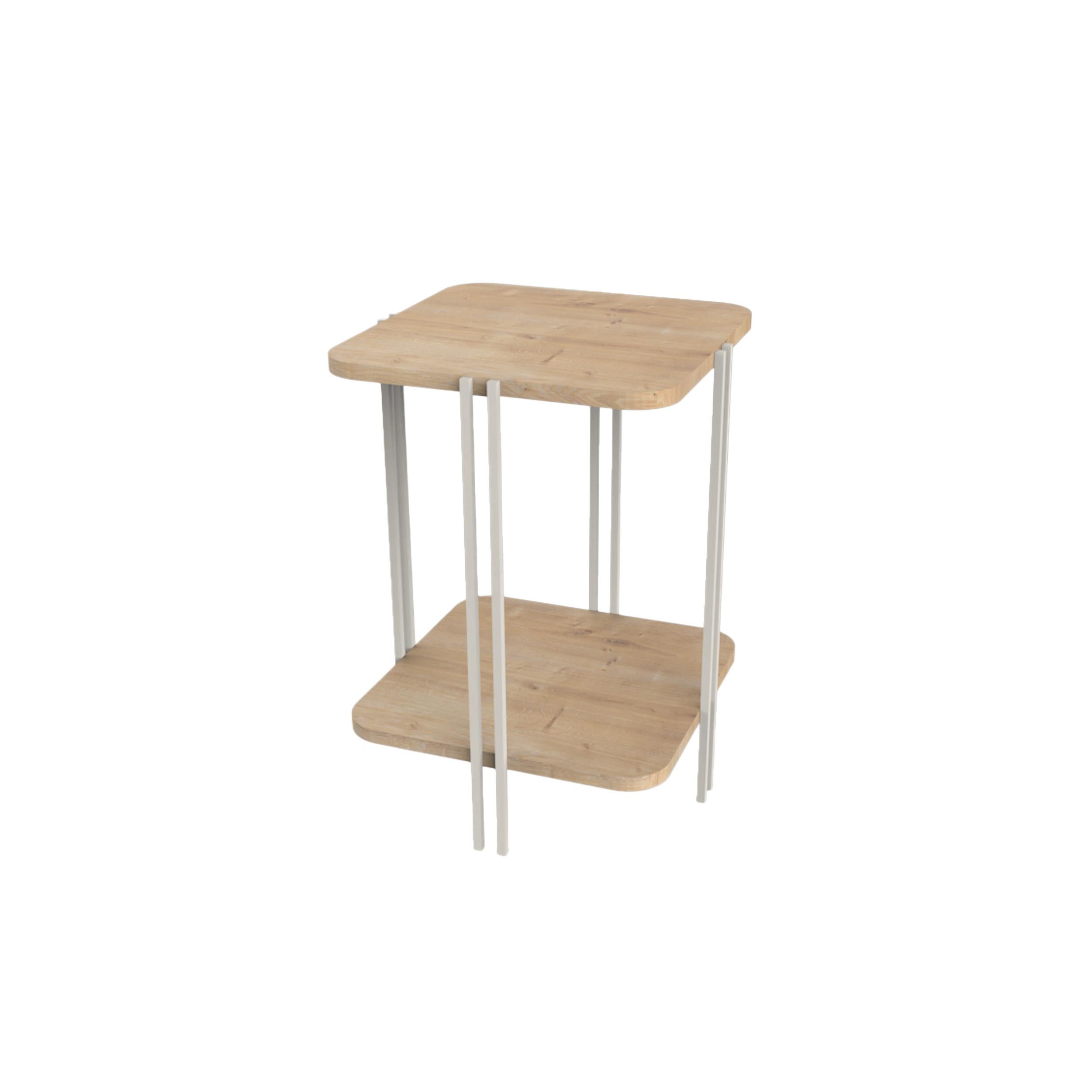 Notus 2-Tier Side Table with Shelf - Additional Image 1