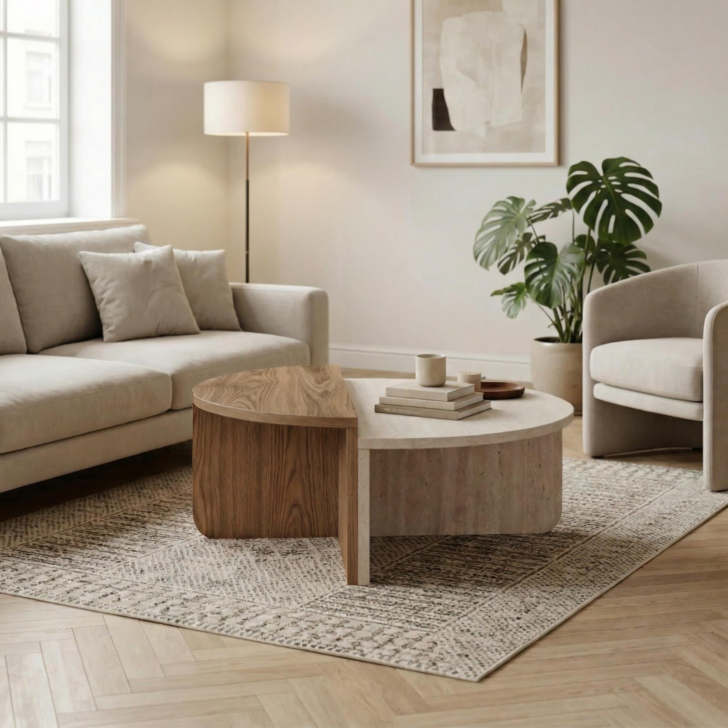 Modern Round Coffee Table | Aloeva